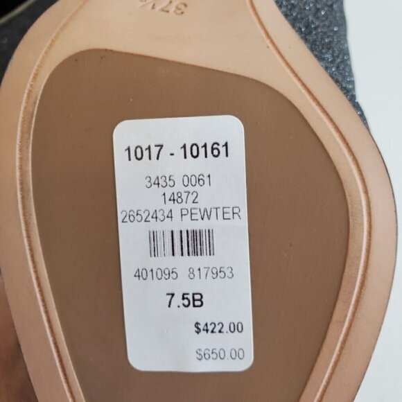 Sophia Webster 'Stella' Crushed Glitter & Crystal Booties, Pewter - Picture 9 of 11